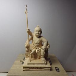 紫晶宮***黃楊木精雕三太子(立姿高10公分)***品質保證價格便宜 歷史價格詳細信息