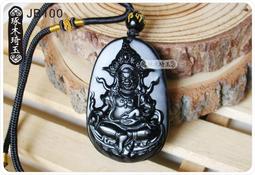 【琢木琦玉 】JB110 黑曜石 三太子/李哪吒/中壇元帥 消災賜福 護身平安 墬飾/項鍊 歷史價格詳細信息