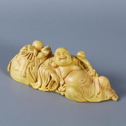 【樸緻精品】黃楊木 神像 佛像 南無地藏王菩薩木雕 法像莊嚴（GA-3572） 歷史價格詳細信息