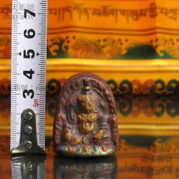 黃財神 擦擦 西藏帶回 藏傳佛教 藏泥手工彩繪 礦物顏料上色 已加持開光 歷史價格詳細信息