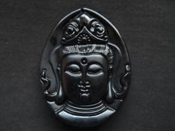 【結緣堂】大型[阿彌陀佛//佛祖]人工磨砂黑晶琉璃墬子 高49mm@017 歷史價格詳細信息