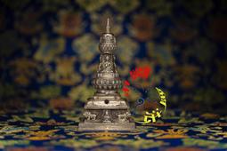 金法  最新極莊嚴勝利寶幢座   觀音吉祥滿願及144本尊心咒  太陽能電池 二用  轉經輪 歷史價格詳細信息