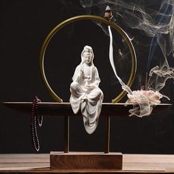 【樸緻精品】南無觀世音菩薩 自在觀音 法像莊嚴 觀音佛像 木雕擺件 黃楊木（GA-4691） 歷史價格詳細信息