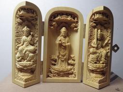 紫晶宮***黃楊木精雕普賢菩薩(高10公分)***品質保證價格便宜 歷史價格詳細信息