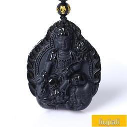 黑曜石本命佛吊墜十二生肖屬兔普賢文殊菩薩阿彌陀佛項鏈男女兔年 歷史價格詳細信息