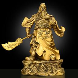 純銅關公擺件關二爺武財神爺佛像神像家用大廳供奉招財辦公室擺設 歷史價格詳細信息