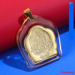 黃財神小吊牌，黃財神吊墜純銀999純手工5167 歷史價格詳細信息