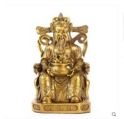 純銅財神爺擺件家用佛像客廳招財文財神比干神像辦公室店鋪開業 歷史價格詳細信息