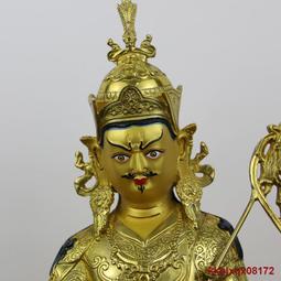 蓮花生大士佛像擺件 密宗 藏傳尼泊爾精品純銅鎏金西藏印度蓮花生 歷史價格詳細信息