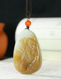 高品質 新疆和田玉翠青彌勒佛掛件潤玉緣吊墜玉墜天生福相57g 歷史價格詳細信息