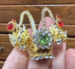 【靜福緣】精品『柳絲水鑽銀色太子束冠 (1尺3神尊戴)』 中壇元帥三太子神明帽神明冠太子束冠 歷史價格詳細信息