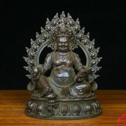 【藏寶古物】藏傳老佛像‼ (地藏菩薩)佛像～摧毀一切邪惡的業障，立體浮雕工藝，紋飾清晰，法相寂靜端莊，殊妙莊嚴，威嚴沉穩大氣~ 歷史價格詳細信息