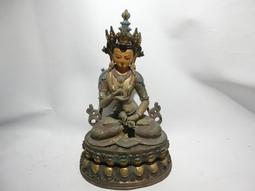 早期鎏金銅雕尊老件 - 金剛薩埵菩薩（古董/收藏/銅爐/香爐/銅器/擺飾/珍藏/明朝/清朝/藝品） 歷史價格詳細信息