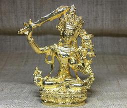 【文殊菩薩】高檔琥珀色磨砂琉璃護身掛墜 約 4x5.25x1.2cm 含項鍊 [71608] 歷史價格詳細信息