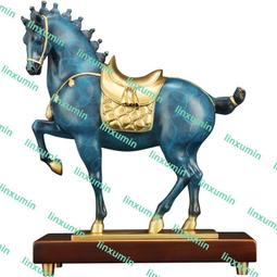 招財馬擺件中式純銅馬立馬得福黃銅躍馬聚財葫蘆馬客廳店鋪銅財馬 歷史價格詳細信息
