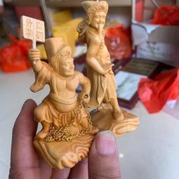 小葉黃楊木雕神像中壇元帥哪吒三太子實木木雕工藝品擺件 歷史價格詳細信息