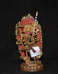 獅面空行～西藏塔出手工釋迦牟尼佛老佛像擦擦～10公分！直接下標！ 歷史價格詳細信息