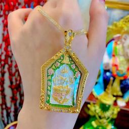 龍婆蓮咩匹坤，點朱砂手畫，純手工壓制，銀鍍金殼。 -1740 歷史價格詳細信息