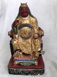 明 清 古佛 木雕 礦物彩 土地公 福德正神 文財神 高15公分 開門老件 隨身佛 宗教 民藝 神尊 神像 神明 神尊 歷史價格詳細信息