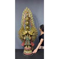 【千手千眼觀音】銅質 雙面 佛卡 唐卡 佛教 [31014] 歷史價格詳細信息