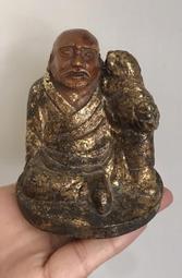 明 清 古佛 木雕 礦物彩 土地公 福德正神 文財神 高15公分 開門老件 隨身佛 宗教 民藝 神尊 神像 神明 神尊 歷史價格詳細信息