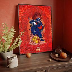 唐卡掛畫藏傳手工裝裱礦物質原料裝飾畫蓮師八變 歷史價格詳細信息