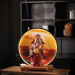 【現貨可開發票】倒流香爐財神爺招財佛像店鋪家用請武財神關公神像開業擺件香薰爐 歷史價格詳細信息