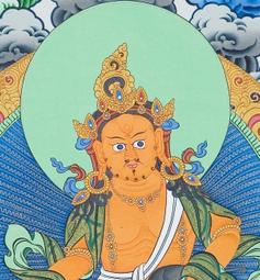 [[[虛空居]]]護法部唐卡五方財神FAH090絲綢熱車印菩薩佛像0.59M*0.8M 歷史價格詳細信息