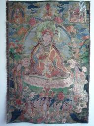 [ 廣緣-唐卡 ] (10) 織錦唐卡  財寶天王掛軸  **可議價** 歷史價格詳細信息