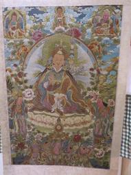 [ 廣緣-唐卡 ] (10) 織錦唐卡  財寶天王掛軸  **可議價** 歷史價格詳細信息