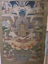 [ 廣緣-唐卡 ] (10) 織錦唐卡  財寶天王掛軸  **可議價** 歷史價格詳細信息