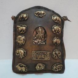 [ 廣緣-唐卡 ] (10) 織錦唐卡  財寶天王掛軸  **可議價** 歷史價格詳細信息