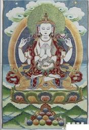 【幸運星】觀世音菩薩 西藏 唐卡 佛像 尼泊爾 畫像 織錦畫 絲綢繡 刺繡 鎮宅 開運 唐卡 A107 歷史價格詳細信息