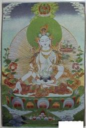 【幸運星】觀世音菩薩 西藏 唐卡 佛像 尼泊爾 畫像 織錦畫 絲綢繡 刺繡 鎮宅 開運 唐卡 A107 歷史價格詳細信息
