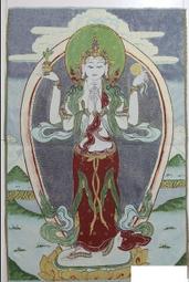 【幸運星】觀世音菩薩 西藏 唐卡 佛像 尼泊爾 畫像 織錦畫 絲綢繡 刺繡 鎮宅 開運 唐卡 A107 歷史價格詳細信息