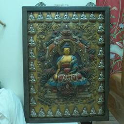 [ 廣緣-唐卡 ] (10) 織錦唐卡  財寶天王掛軸  **可議價** 歷史價格詳細信息