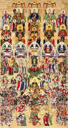 絲綢畫 風水畫 國畫 道教畫像 道教神仙畫像 道教神像 全神圖 價格比較,價格查詢,歷史價格詳細信息