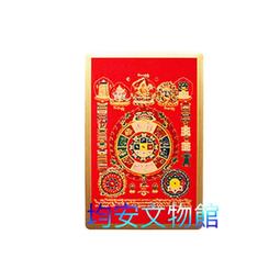 【九宮八卦】銅質 雙面 佛卡 唐卡 經文/咒輪 [32002] 歷史價格詳細信息