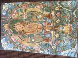 9363西藏傳老唐卡針織繡佛像非新品白度母 歷史價格詳細信息