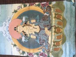 9363西藏傳老唐卡針織繡佛像非新品白度母 歷史價格詳細信息