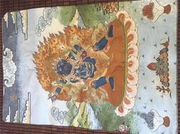 9363西藏傳老唐卡針織繡佛像非新品白度母 歷史價格詳細信息