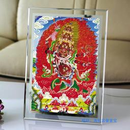 佛畫佛像唐卡 寧瑪巴大圓滿皈依境圖片 蓮師皈依鏡（帶法杖）相紙塑封 唐卡 歷史價格詳細信息