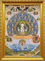 佛畫佛像唐卡 四臂勇保護法畫像 四臂大黑天圖片 瑪哈嘎拉佛像畫 相紙塑封 歷史價格詳細信息