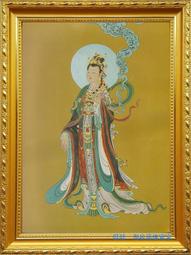 佛畫佛像唐卡 吉祥天母黃框畫像 功德天菩薩 唐卡藏傳密宗佛像畫純手工制作 歷史價格詳細信息