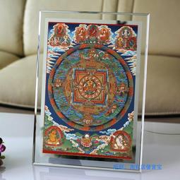 佛畫佛像唐卡 釋迦牟尼佛咒輪圖片 相紙打印雙面塑封 梵文密宗 結緣 包郵 歷史價格詳細信息