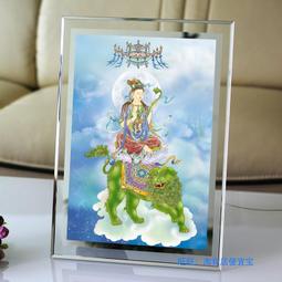 佛畫佛像唐卡 文殊語獅子畫像 相紙塑封 文殊菩薩佛像畫 密宗唐卡圖片 結緣 歷史價格詳細信息