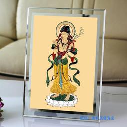 佛畫佛像唐卡 敦煌佛像普賢菩薩畫像061 觀世音大士圖片 相紙雙面塑封 歷史價格詳細信息