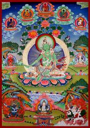 佛畫佛像唐卡 佛像畫像結緣佛陀畫像時輪金剛界壇城圖西藏手繪唐卡相紙雙面塑封 歷史價格詳細信息