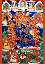 佛畫佛像唐卡 佛教老油畫 曾浩油畫名作《綠度母》佛菩薩畫像 相紙雙面塑封相框 歷史價格詳細信息