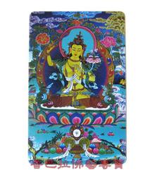 【文殊菩薩】PVC 雙面 佛卡 唐卡 佛教 [11016] 歷史價格詳細信息